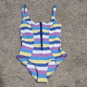 Lisa Marie Fernandez Multicolor Plaid One Piece Swimsuit
